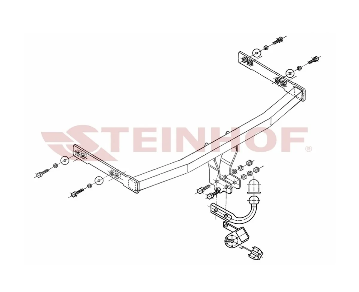 Фаркоп Steinhof для Seat Toledo 2001-2004 V-056 в 