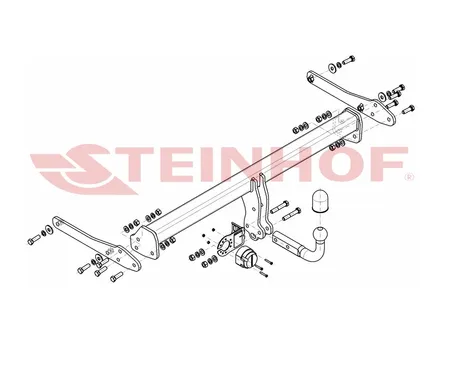 Фаркоп Steinhof для Volkswagen Passat CC 2012-2017 V-152 в 