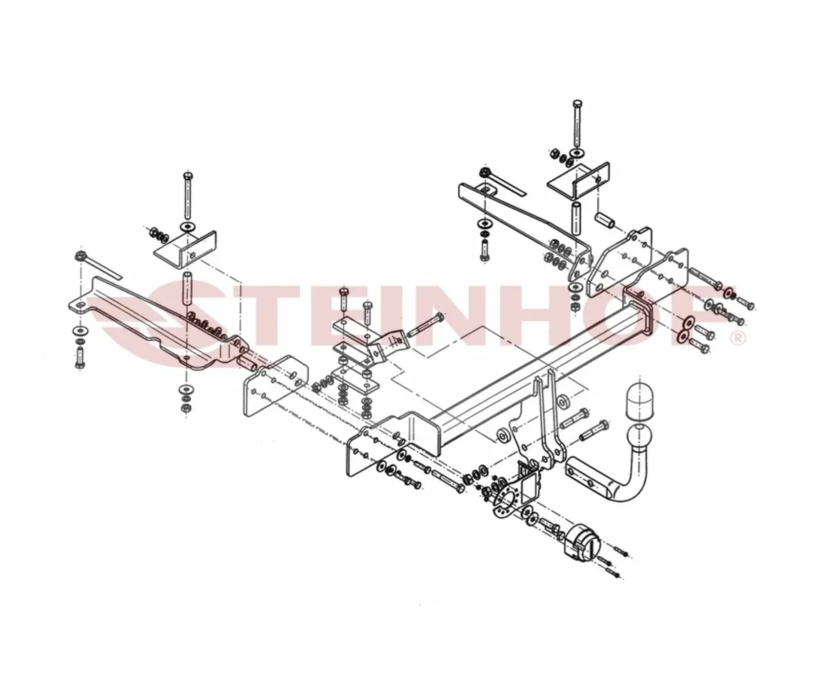 Фаркоп Steinhof для Honda Accord 2003-2008 H-050 в 