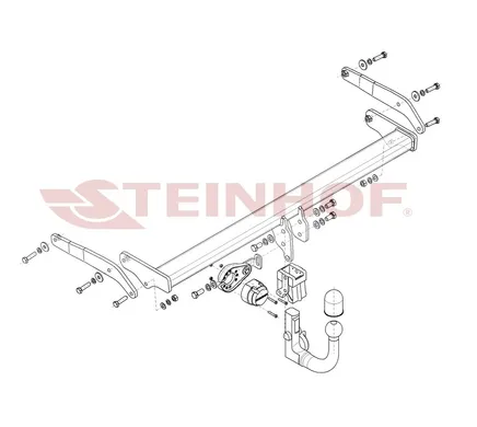 Фаркоп Steinhof для Audi A3 (седан, хетчбек) 2020- A-126 в 