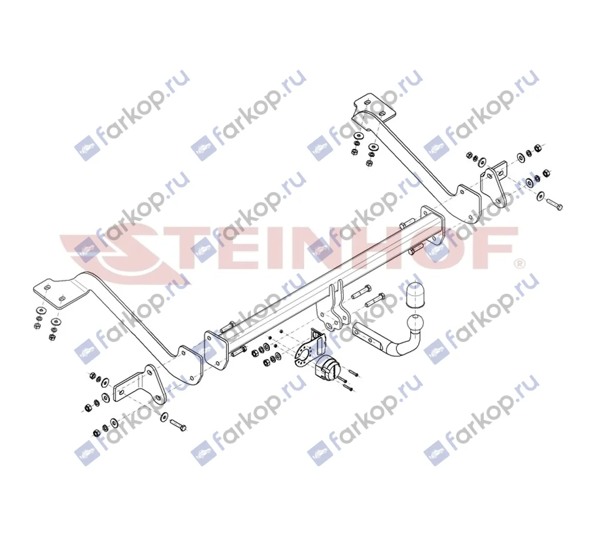 Фаркоп Steinhof для Peugeot Partner 2018-, L2 C-059 в 