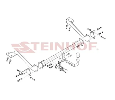 Фаркоп Steinhof для Peugeot Rifter 2018-, L2 C-059 в 