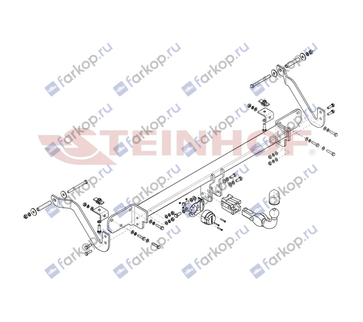 Фаркоп Steinhof для Peugeot Boxer 2006-, (также L4, XL) F-081 в 