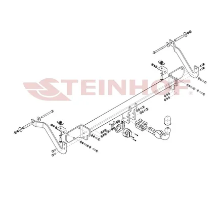 Фаркоп Steinhof для Citroen Jumper 2006-, (также L4, XL) F-081 в 