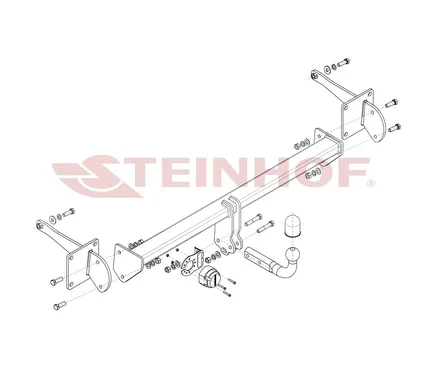 Фаркоп Steinhof для Volkswagen Caddy 2021- V-078 в 