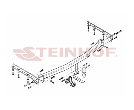 Фаркоп Steinhof для Chrysler Voyager 2005-2008, (stow'n go) C-205 в 