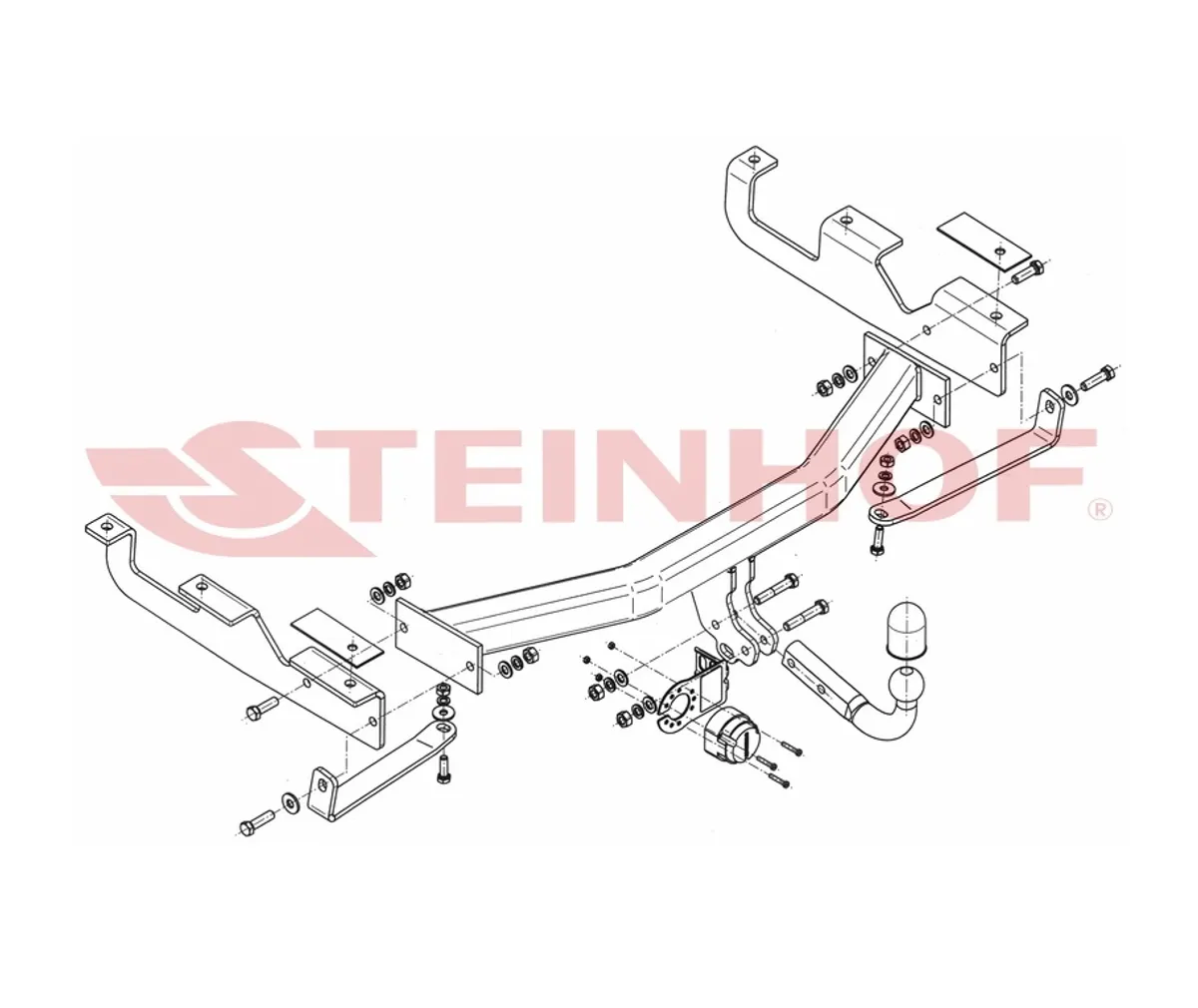 Фаркоп Steinhof для Jeep Grand Cherokee 1999-2005 J-060 в 