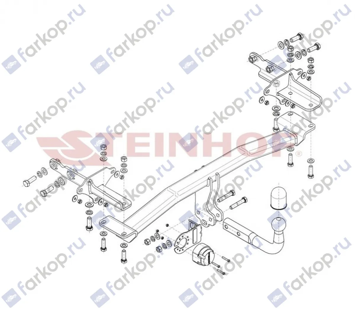 Фаркоп Steinhof для Jeep Renegade 2014- J-073 в 