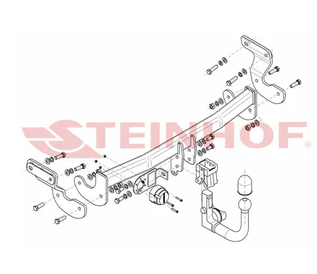 Фаркоп Steinhof для Kia Optima 2016-2020 K-044 в 