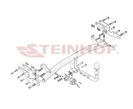 Фаркоп Steinhof для Opel Crossland X 2018- O-154 в 