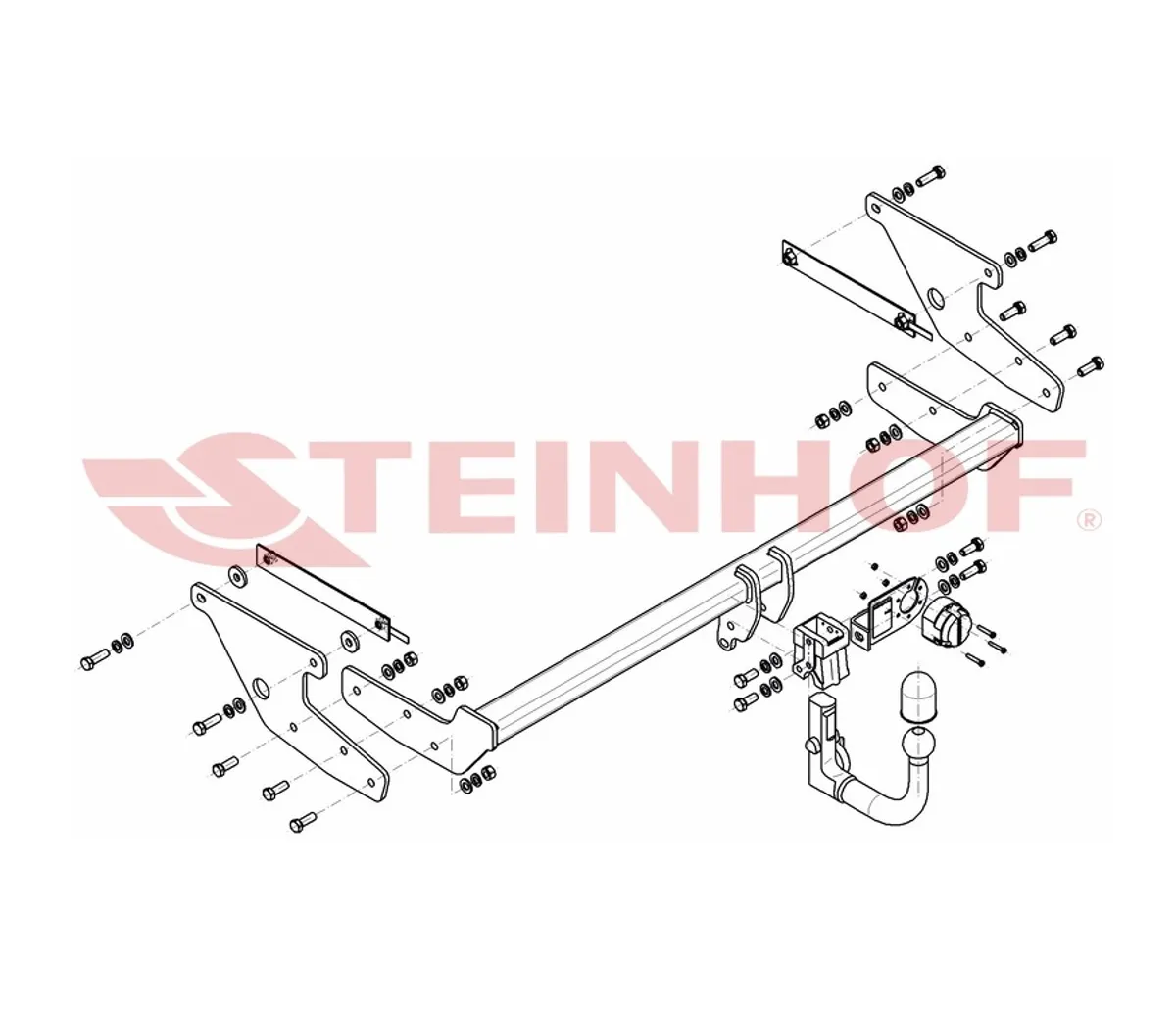 Фаркоп Steinhof для Renault Scenic 2016-2020 R-117 в 