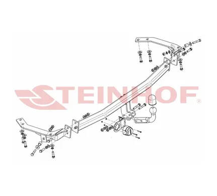 Фаркоп Steinhof для Toyota Avensis Verso 2001-2006 T-094 в 