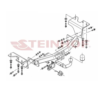 Фаркоп Steinhof для Toyota Verso 2009-2012 T-210 в 