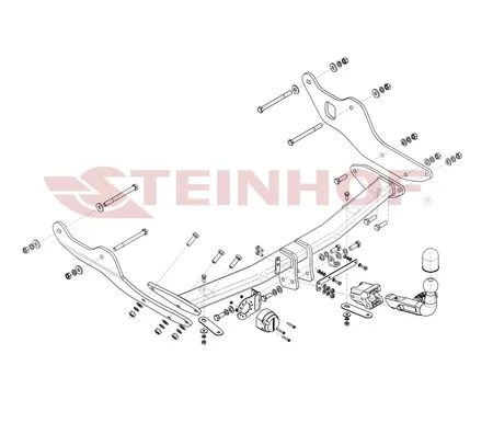 Фаркоп Steinhof для Hyundai Staria 2022- H-293 в 