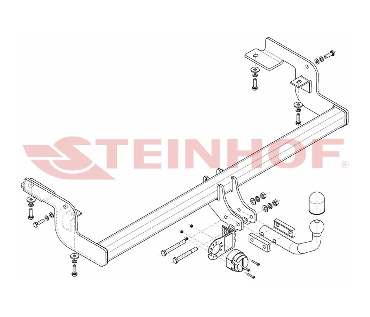 Фаркоп Steinhof для Citroen C5 2004-2008 C-035 в 