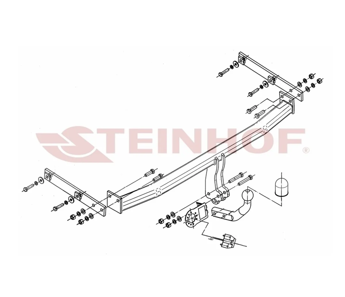 Фаркоп Steinhof для Renault Grand Scenic 2009-2016 R-110 в 