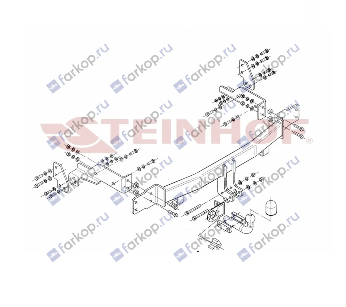 Фаркоп Steinhof для Kia Sorento 2006-2009 K-023 в 