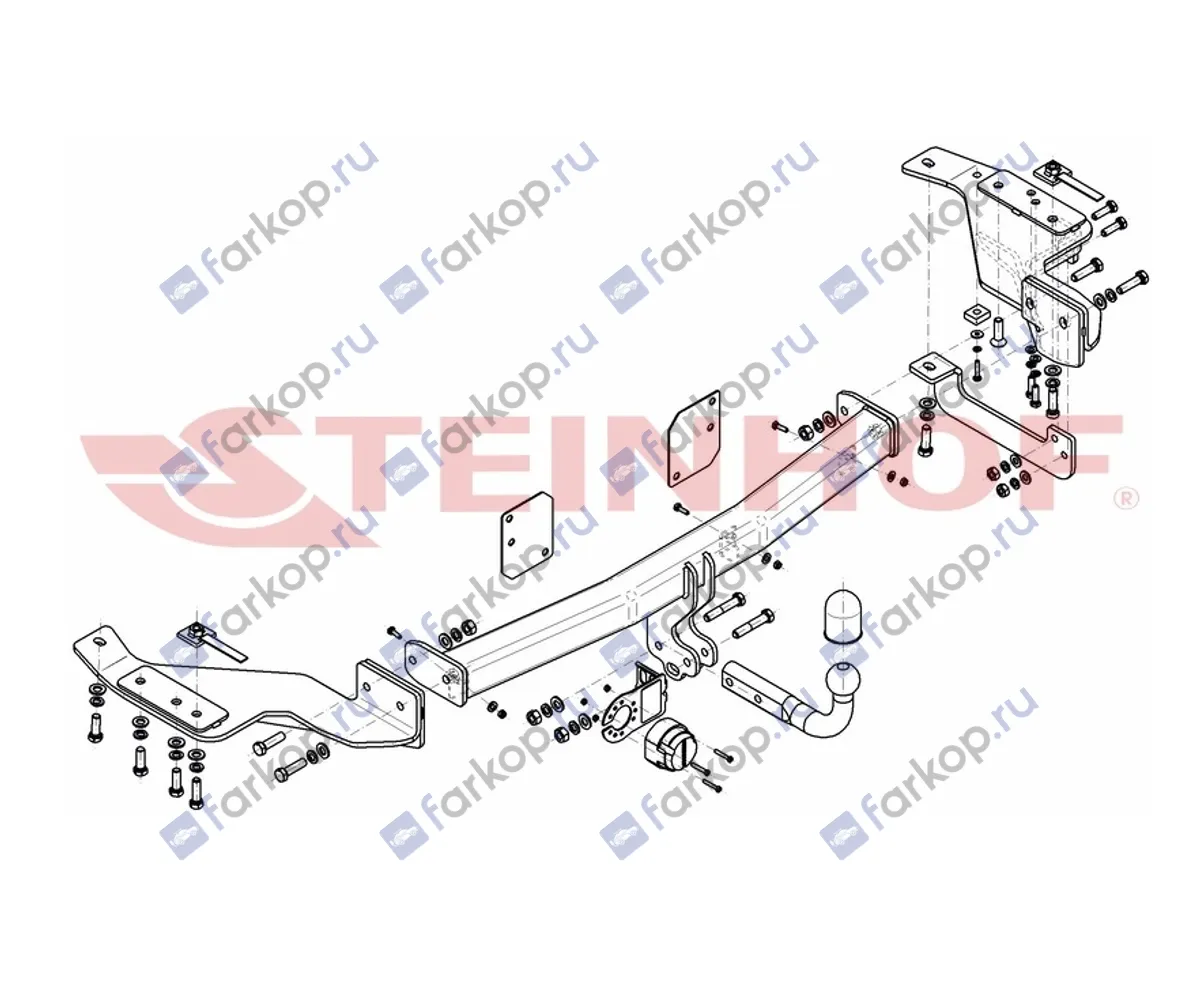 Фаркоп Steinhof для Kia Carnival 2006-2014 K-065 в 