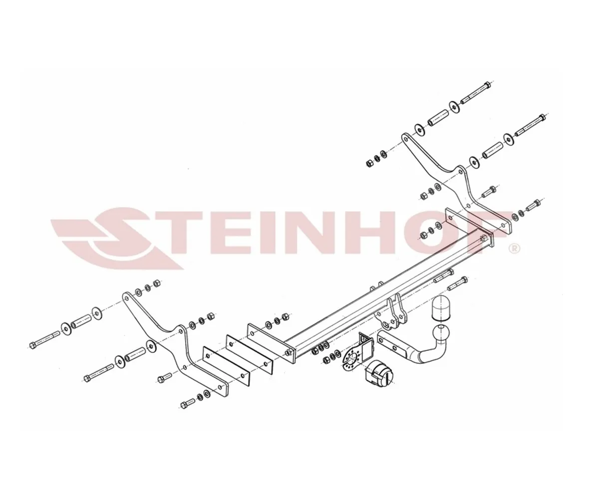 Фаркоп Steinhof для Renault Laguna (лифтбек) 2007-2015 R-084 в 