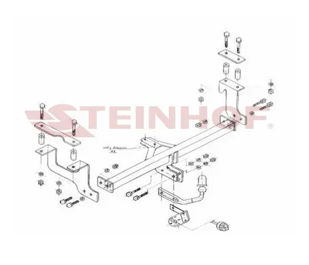 Фаркоп Steinhof для Suzuki Wagon R+ 2000-2002 S-405 в 