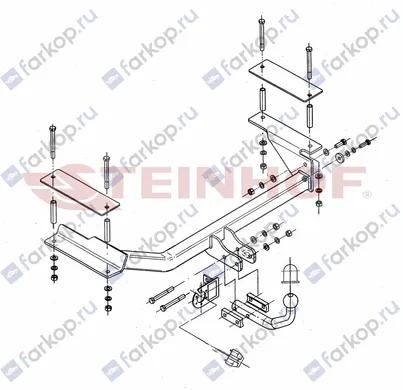 Фаркоп Steinhof для Opel Astra 1998-2009 O-113 в 