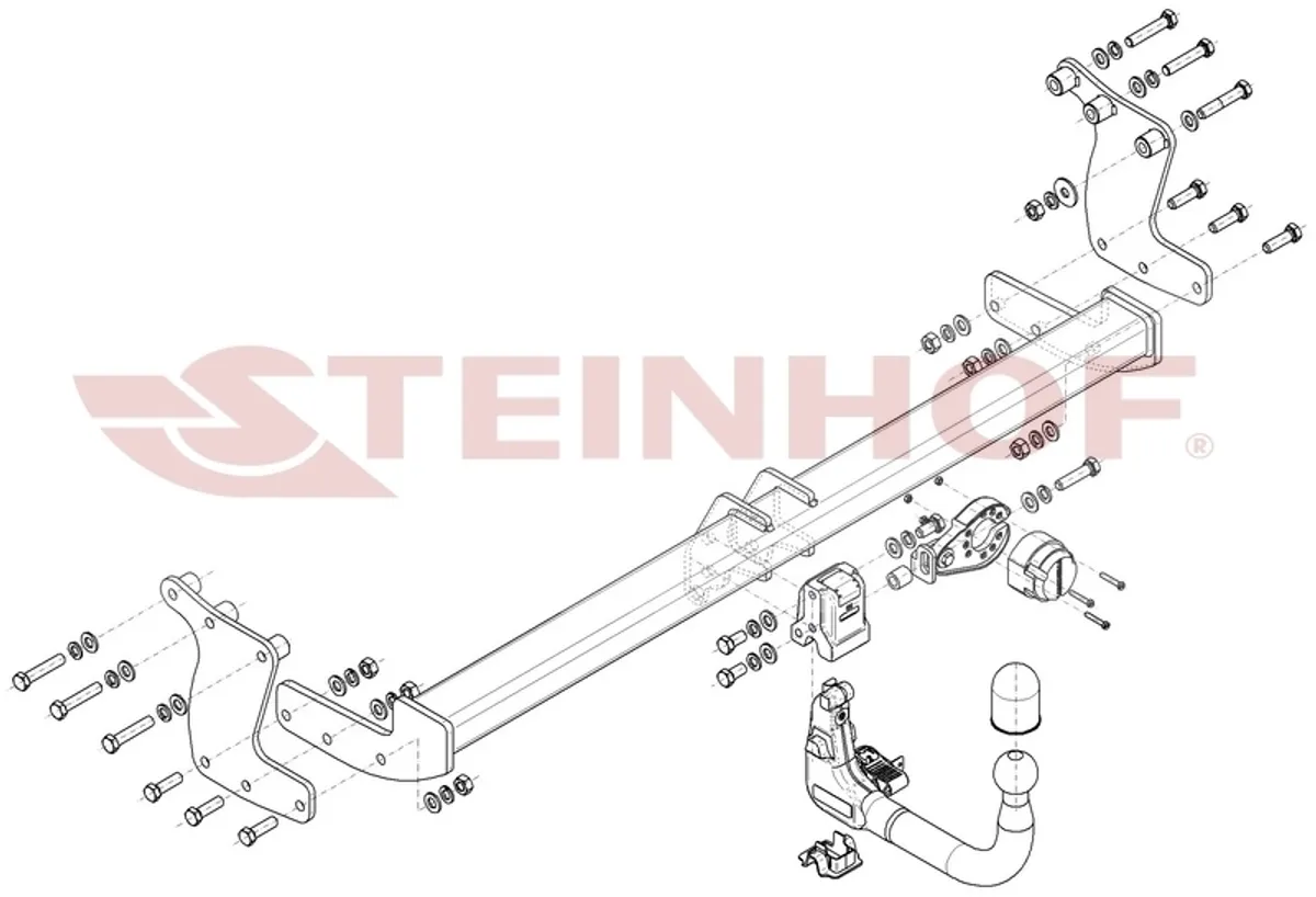 Фаркоп Steinhof для Hyundai Ioniq 5 2021- H-291 в 