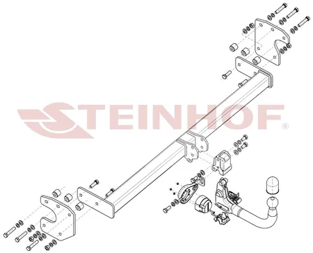 Фаркоп Steinhof для Kia EV6 2021- K-102 в 