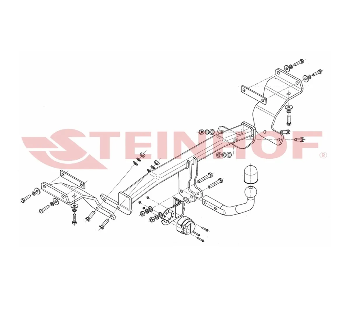 Фаркоп Steinhof для Hyundai i30 2012-2017 K-063 в 