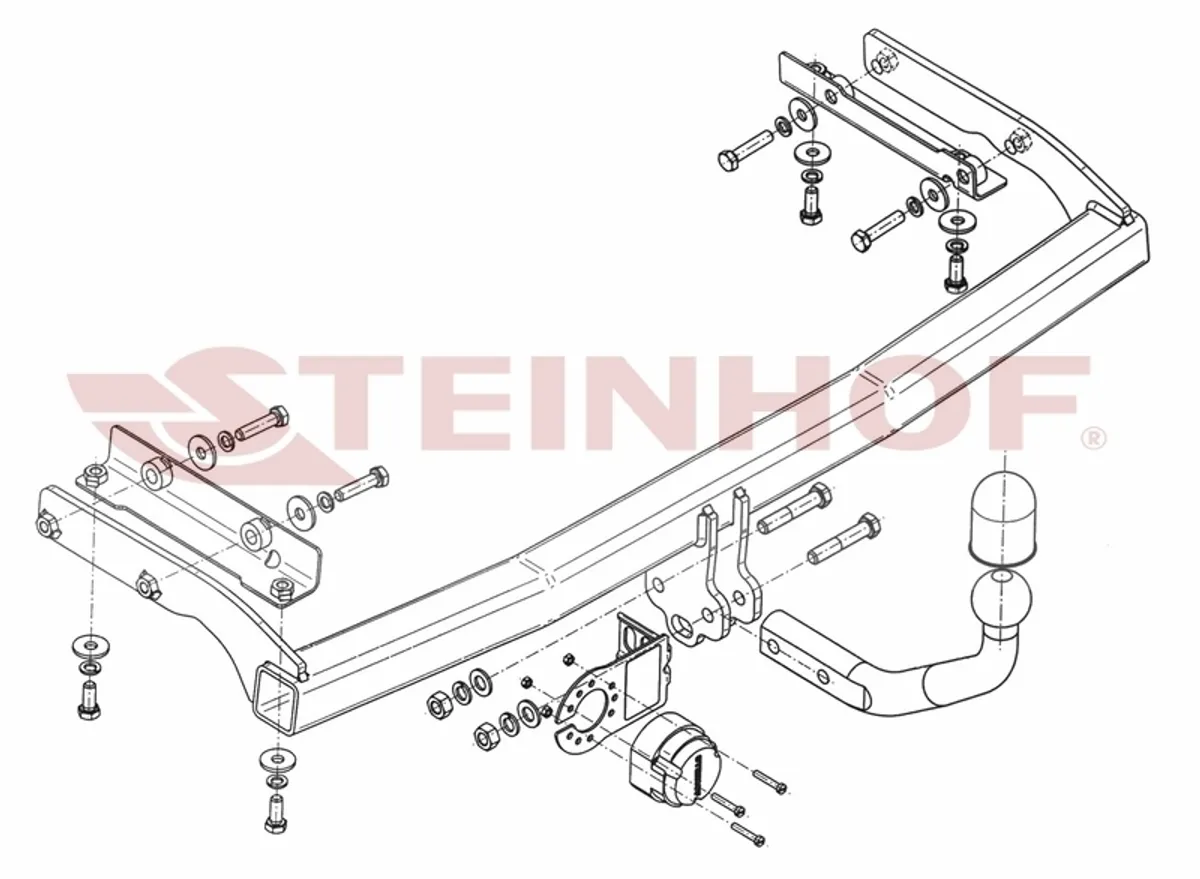 Фаркоп Steinhof для Nissan Note 2006-2013 N-065 в 