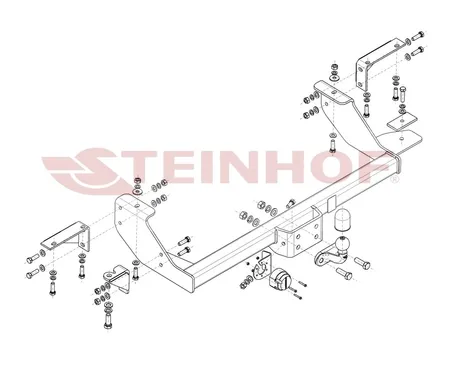 Фаркоп Steinhof для Fiat Ducato Sollers 2008- F-063 в 