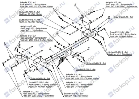 Фаркоп Imiola для Peugeot Boxer 2006-, (шасси L1, L2, L3) C.025 в 