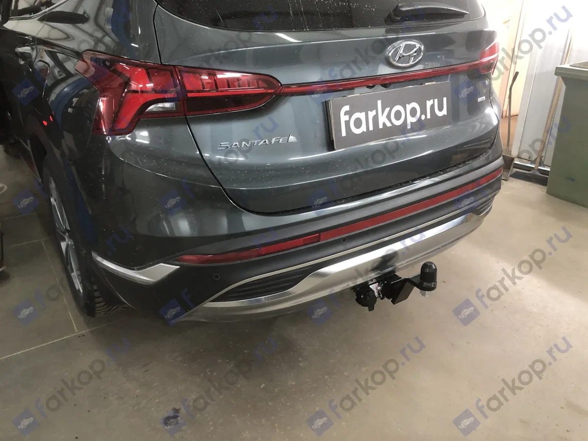 Фаркоп Уникар для Hyundai Santa Fe 2021-2023 12149E в 