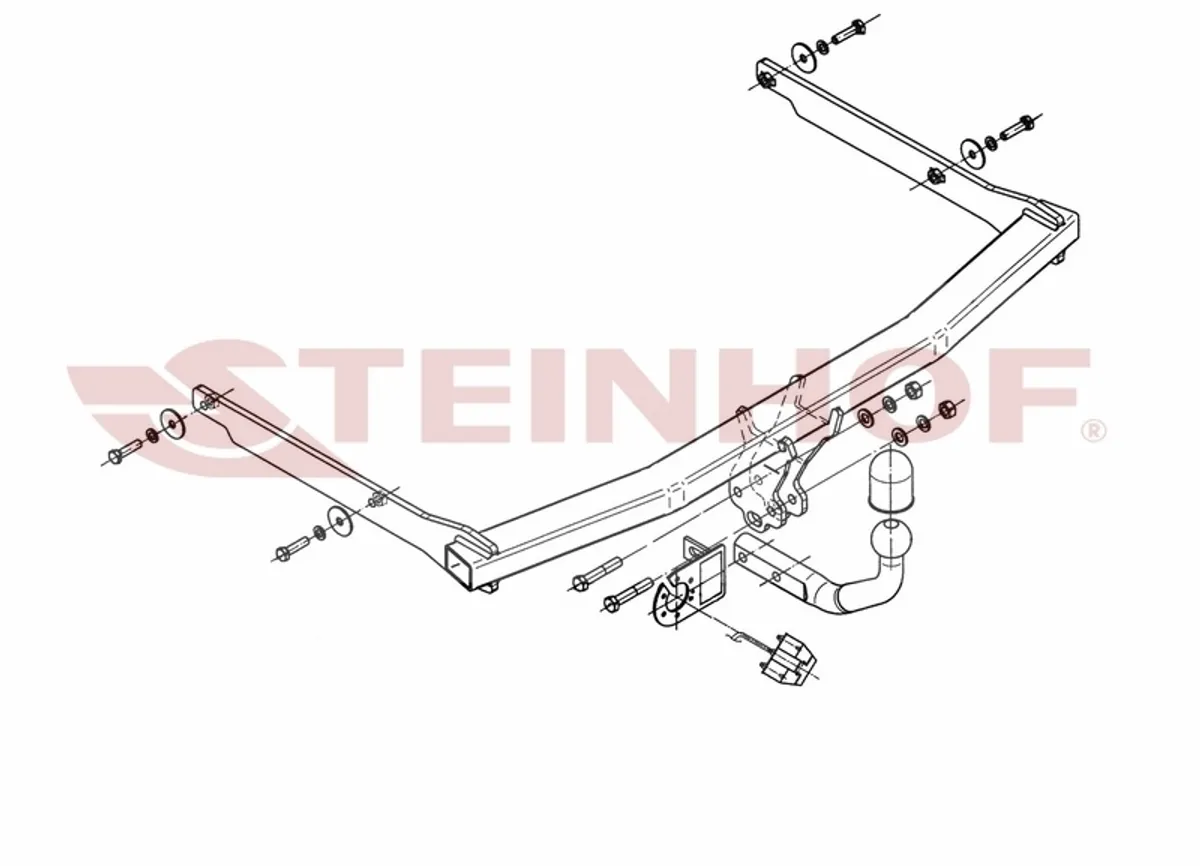 Фаркоп Steinhof для Ford Focus 2004-2010 F-229 в 