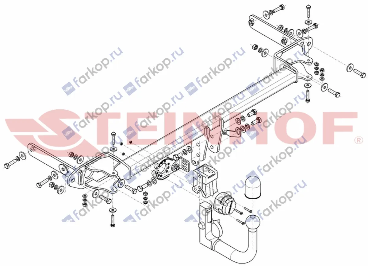 Фаркоп Steinhof для Kia Stonic 2017- K-076 в 