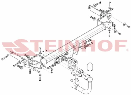 Фаркоп Steinhof для Kia Stonic 2017- K-076 в 