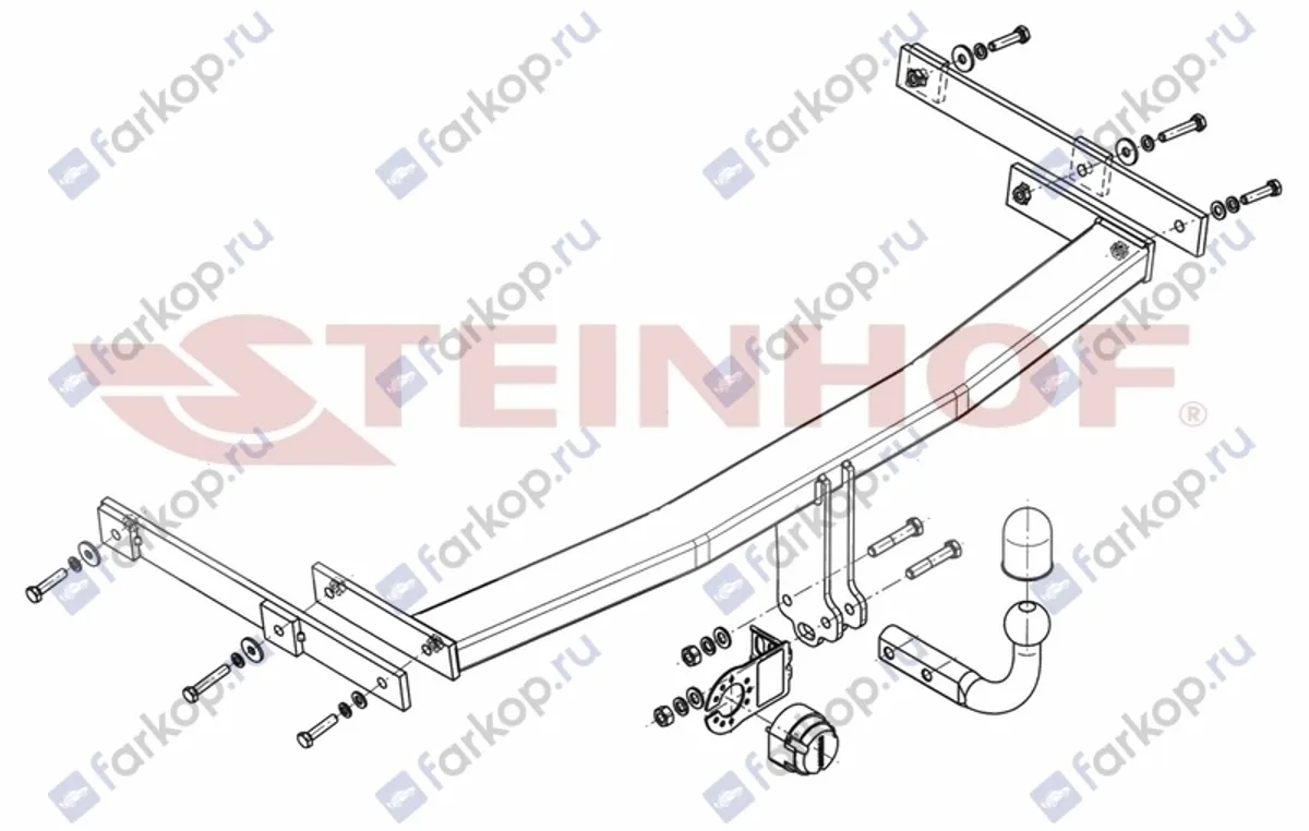 Фаркоп Steinhof для Mazda 6 2008-2013 M-040 в 