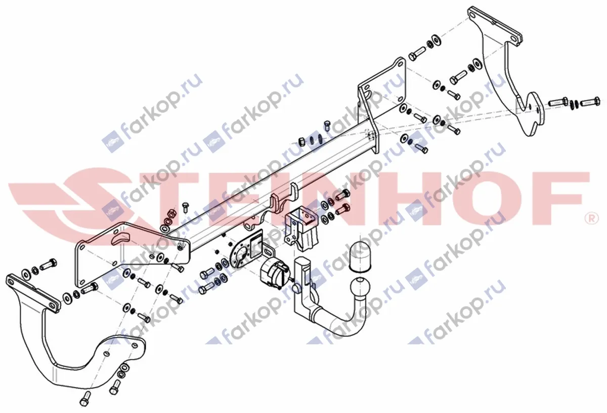 Фаркоп Steinhof для Opel Vivaro 2018- T-184 в 