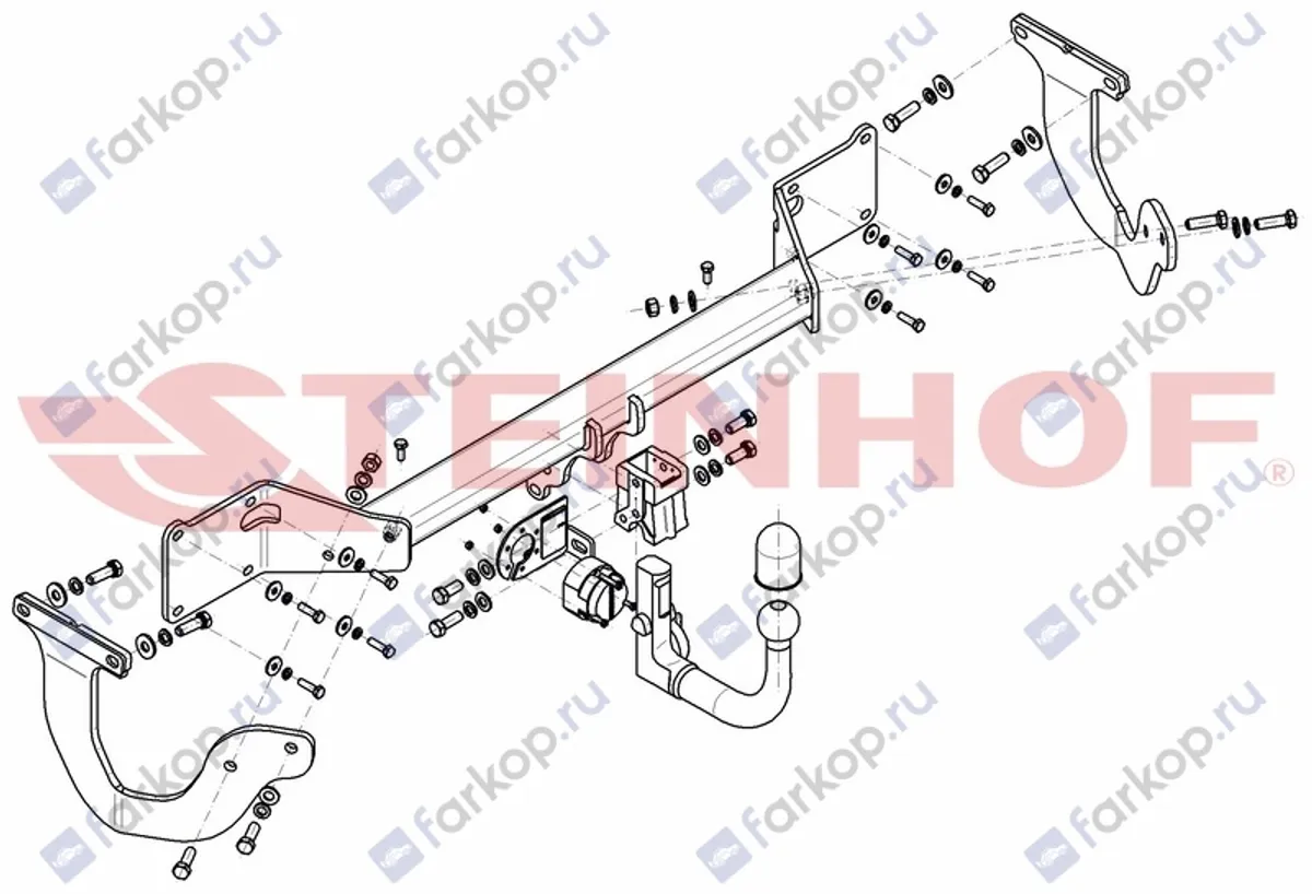 Фаркоп Steinhof для Toyota ProAce 2016- T-184 в 