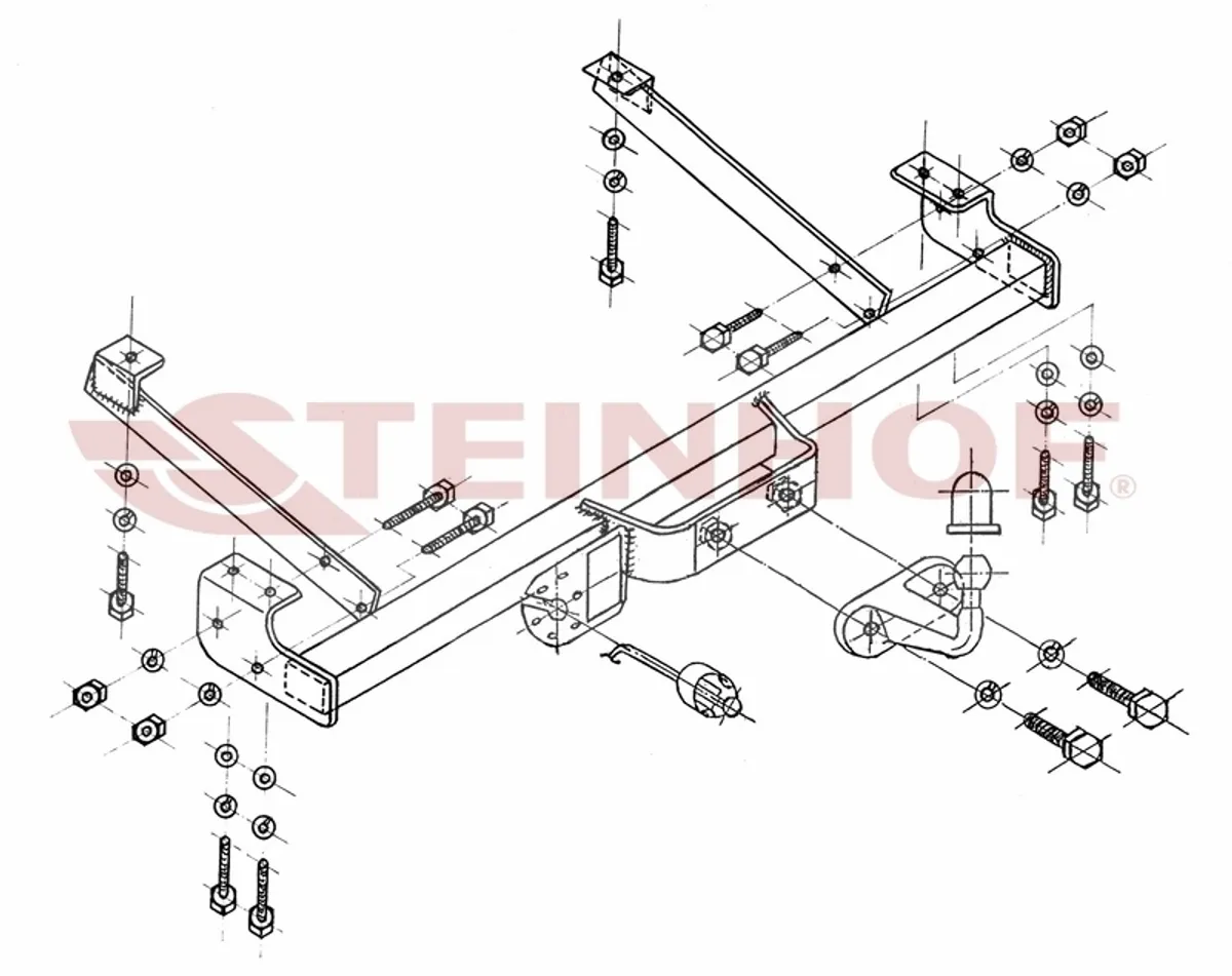 Фаркоп Steinhof для Opel Vivaro 2006-2014 R-127 в 