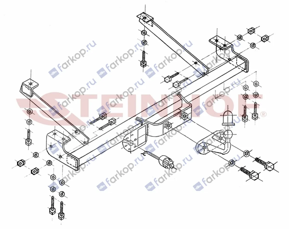 Фаркоп Steinhof для Nissan Primastar 2002-2014 R-127 в 