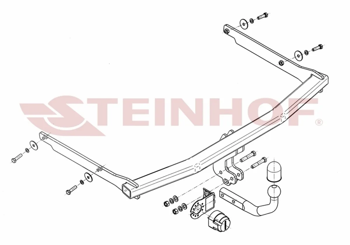 Фаркоп Steinhof для Mazda 3 2009-2014 M-018/1 в 