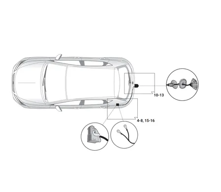 Электрика фаркопа Hak-System (13 pin) для Seat Tarraco 2019- 21500641 в 