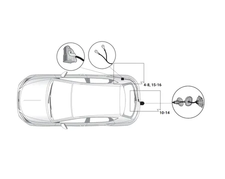 Электрика фаркопа Hak-System (13 pin) для Seat Ateca 2016- 21500641 в 