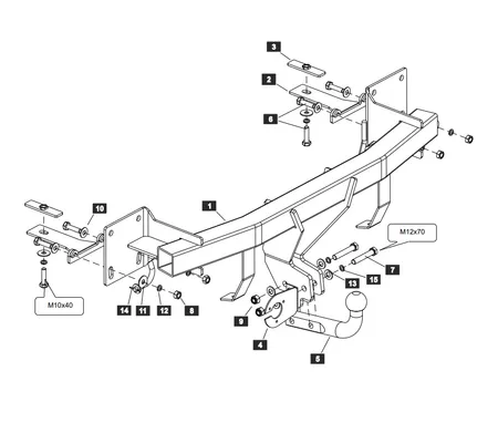 Фаркоп Sheriff для Mazda CX-5 2012-2017 2905.12 в 