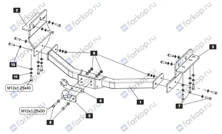 Фаркоп Sheriff для Nissan Pathfinder 2021- 4800.21 в 