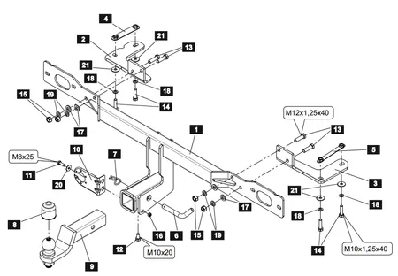 Фаркоп Sheriff для Geely Atlas Pro 2021-  4827.32 в 