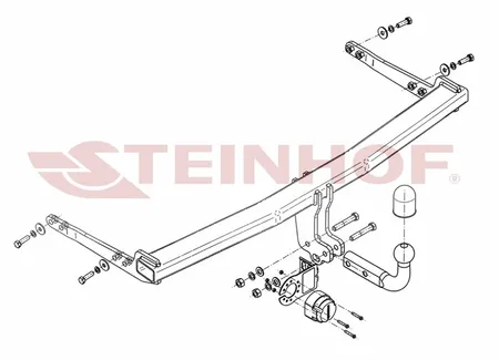 Фаркоп Steinhof для Seat Leon (3,5 дв) 2012- V-062 в 