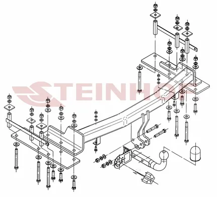 Фаркоп Steinhof для Ssang Yong Kyron 2005-2015 S-452 в 