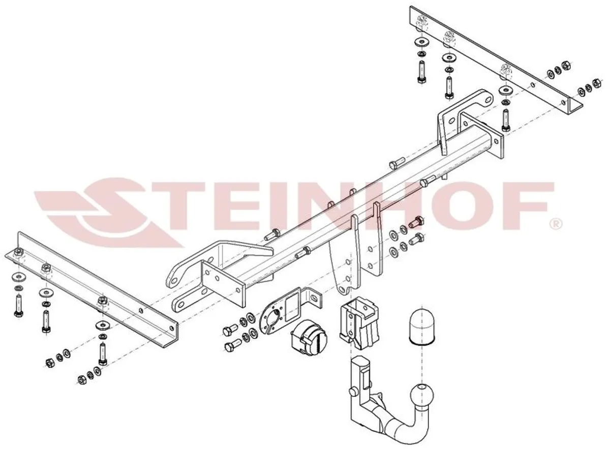 Фаркоп Steinhof для Subaru Legacy Outback 2009-2015 S-369 в 