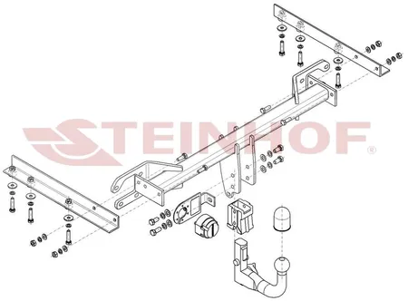 Фаркоп Steinhof для Subaru Legacy Outback 2009-2015 S-369 в 